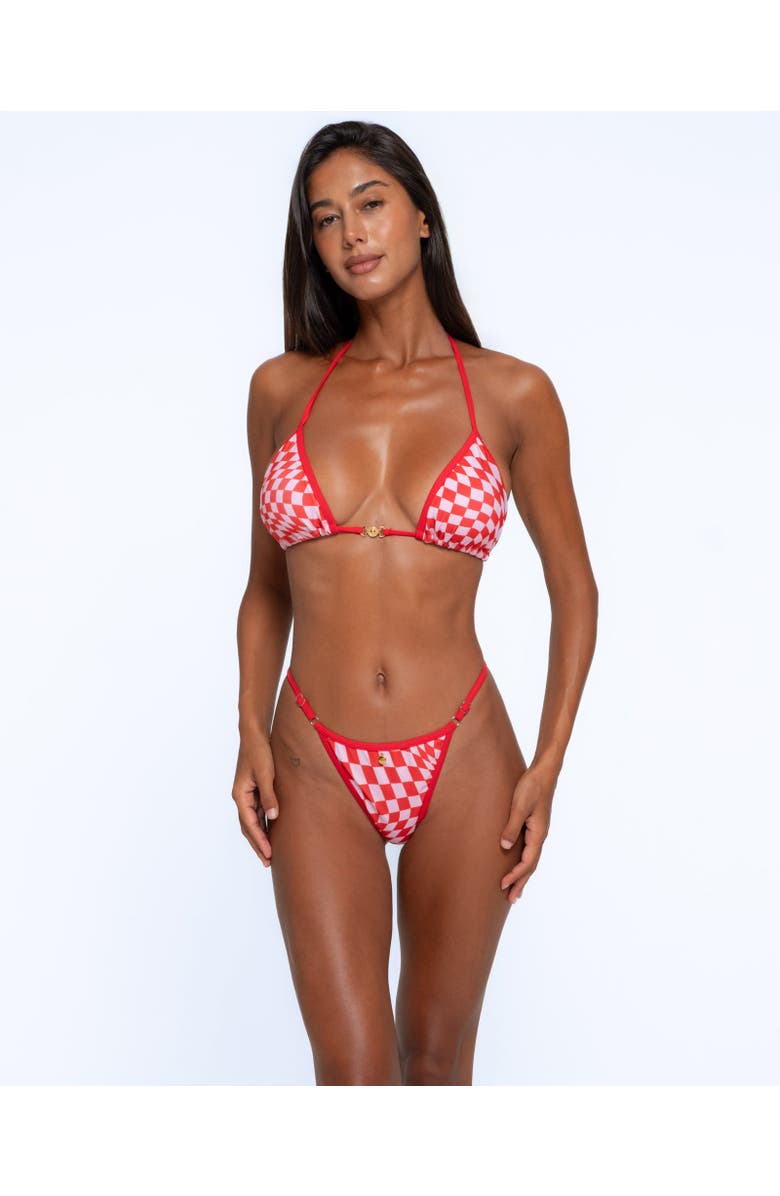One Empire Nohea Bikini Bottoms, Alternate, color, Red