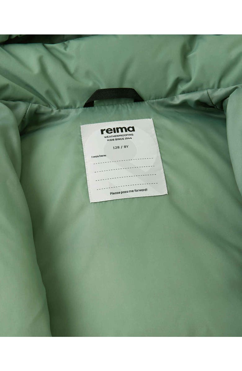Reima Down jacket, Paimio, Alternate, color, Green Clay