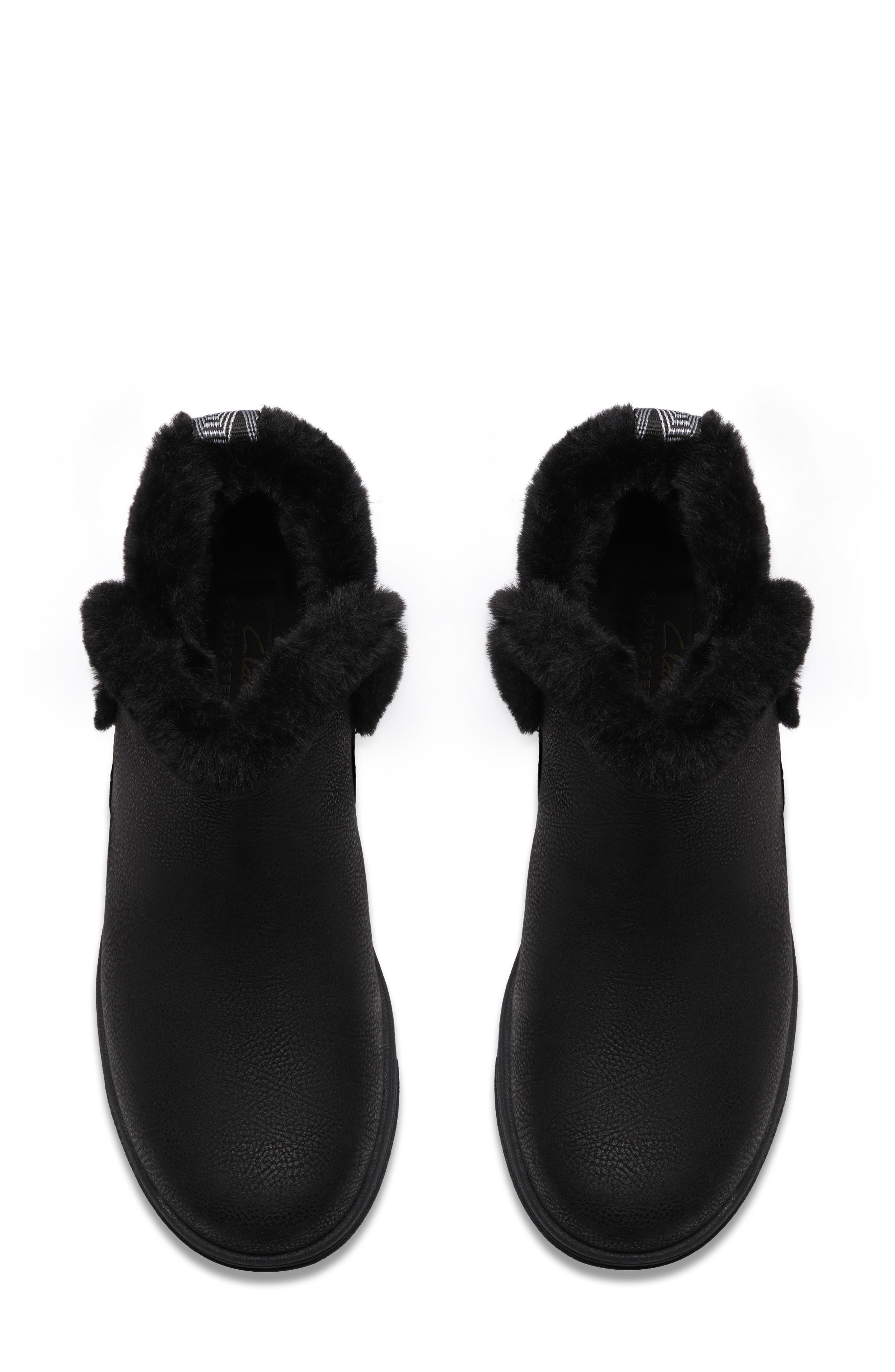 Clarks<sup>®</sup> Breeze Faux Fur Lined Boot - Wide Width Available, Alternate, color, Black Combi