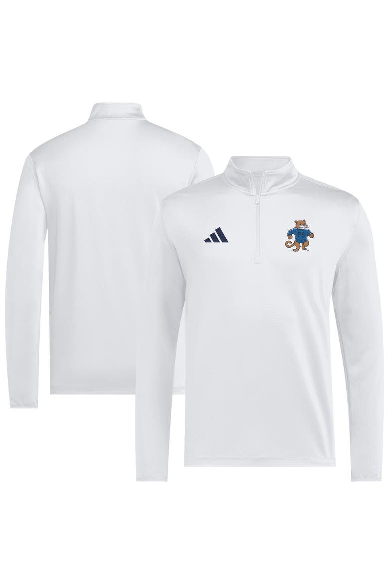 Men's adidas White Penn State Nittany Lions 2026 Sideline Ultimate365 Woven Quarter-Zip Pullover, Main, color, White