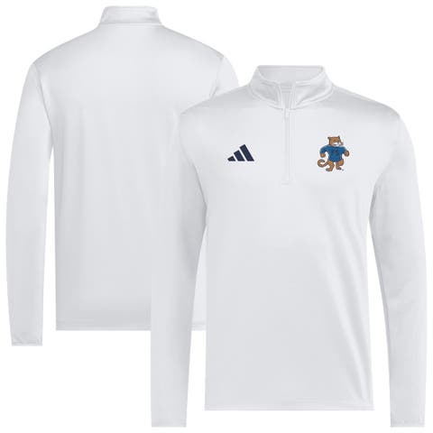 Men's adidas White Penn State Nittany Lions 2026 Sideline Ultimate365 Woven Quarter-Zip Pullover