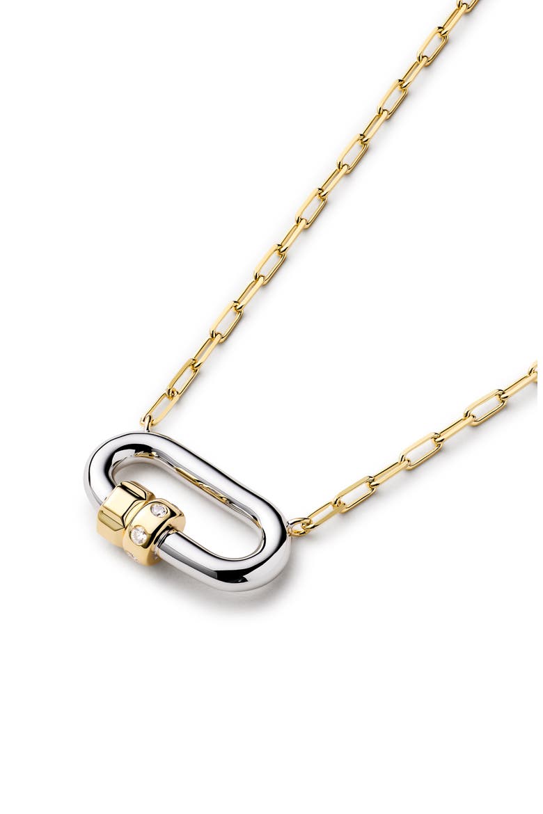 Cyrus Pendant Necklace, Alternate, color, GOLD / SILVER