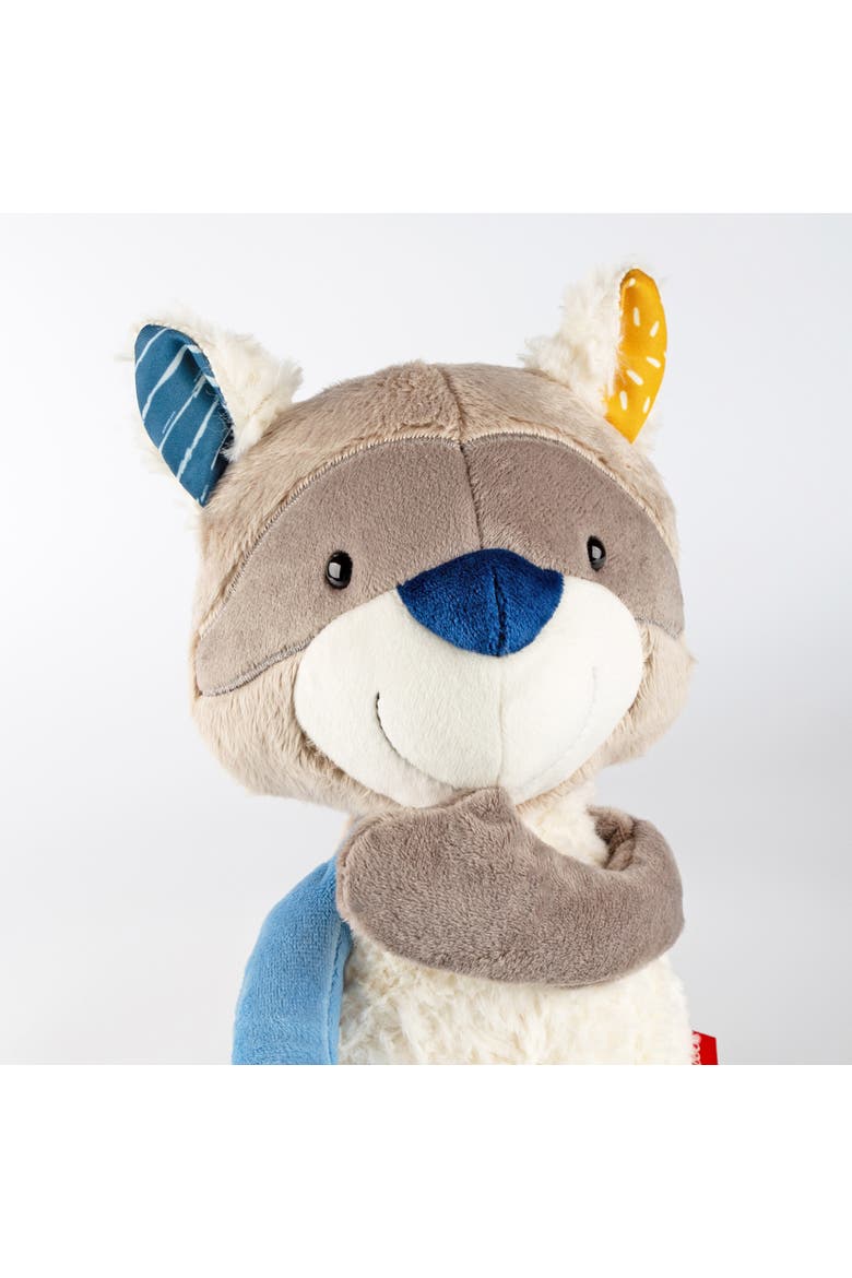 Patchwork Racoon Plush Toy, Alternate, color, Multicolored
