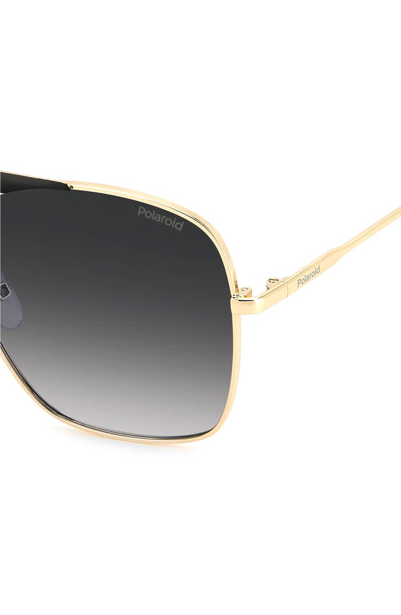 Polaroid 59mm Flat Front Polarized Square Sunglasses, Alternate, color, 