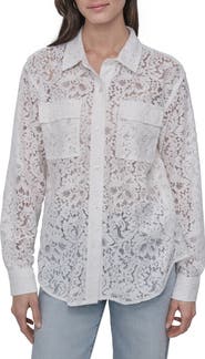 DKNY Jeans Lace Utility Shirt