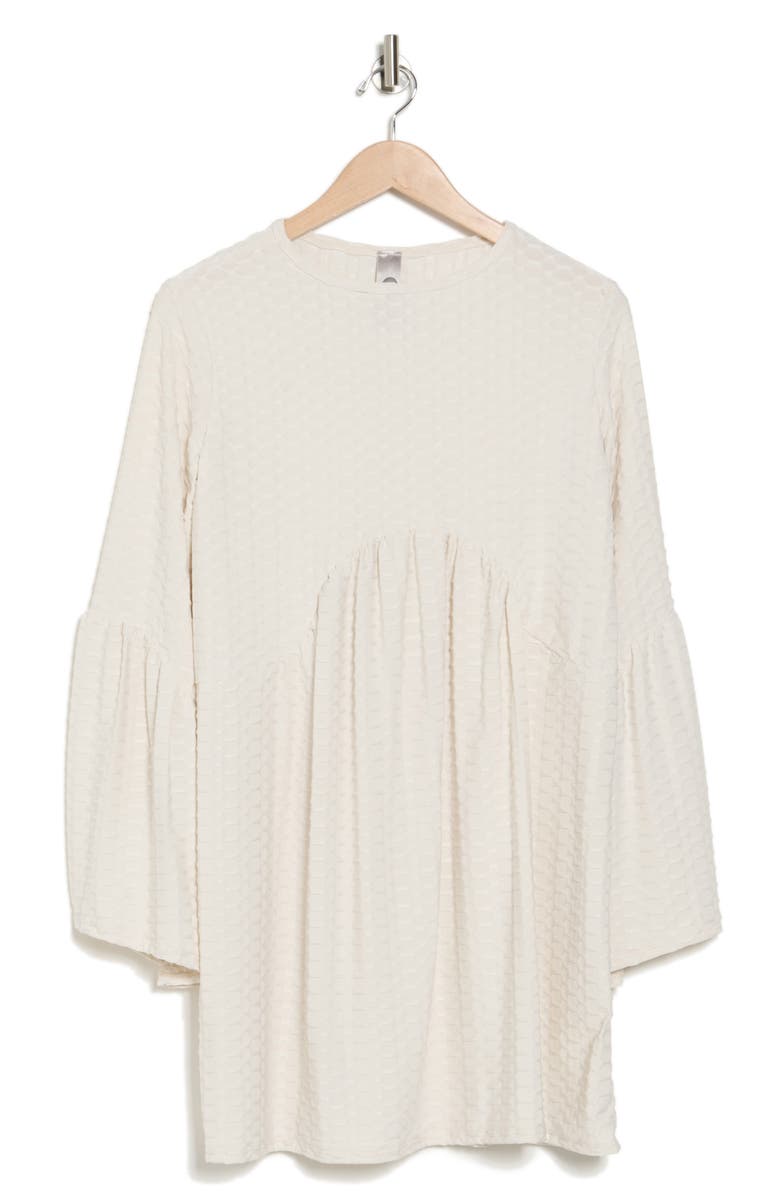 GO COUTURE Bell Sleeve Swing Dress, Alternate, color, Ivory