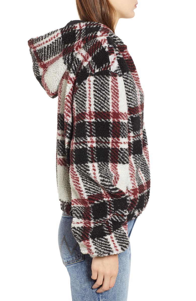 Thread & Supply Plaid Fleece Jacket, Alternate, color, 
