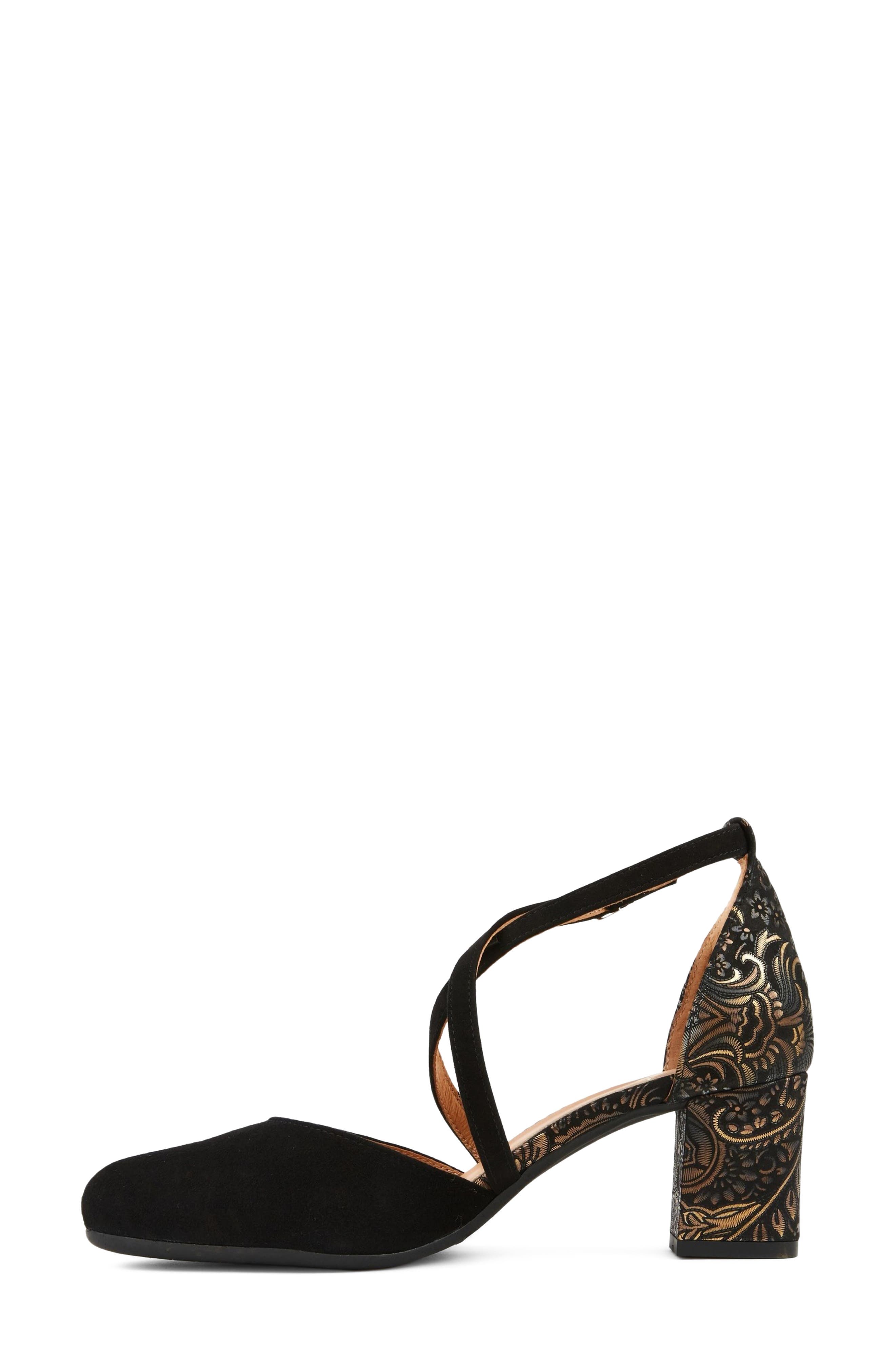 Dannii Ankle Strap Pump, Alternate, color, BLACK