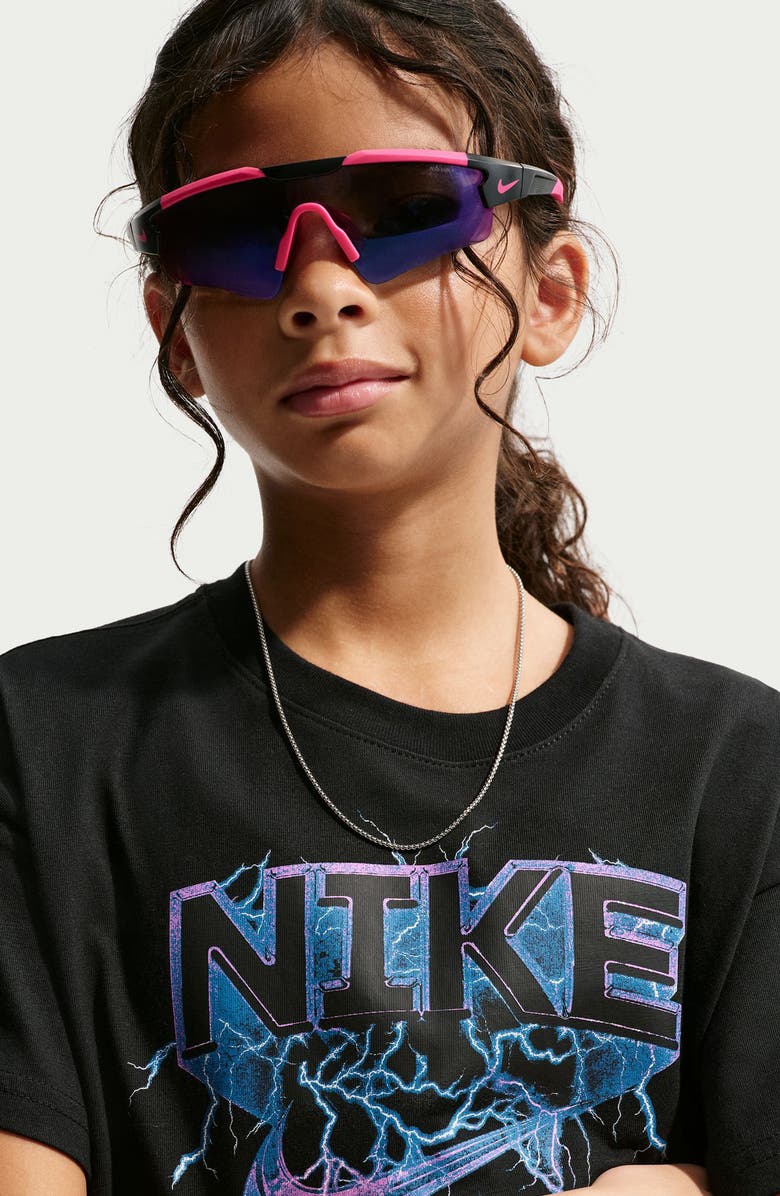 Nike Kids' M90 Cotton Graphic T-Shirt, Alternate, color, Black