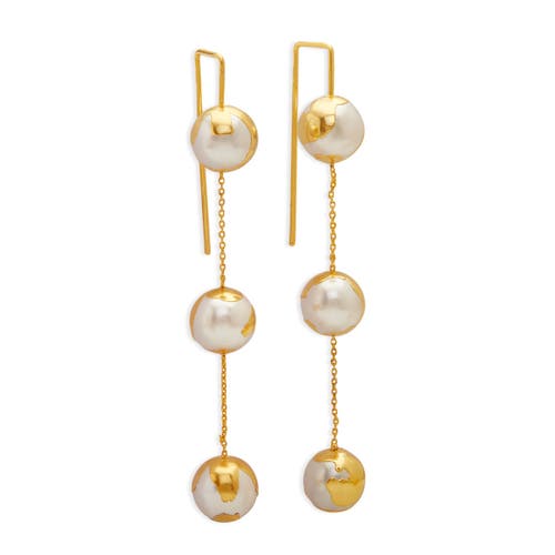 Dhwani Bansal Selene Earrings In Gold Plated