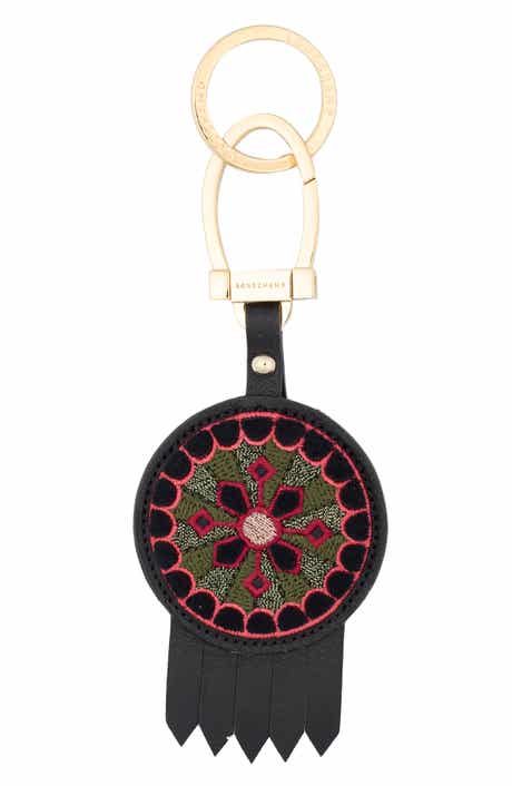 Longchamp Le Pliage Cuir Key Ring