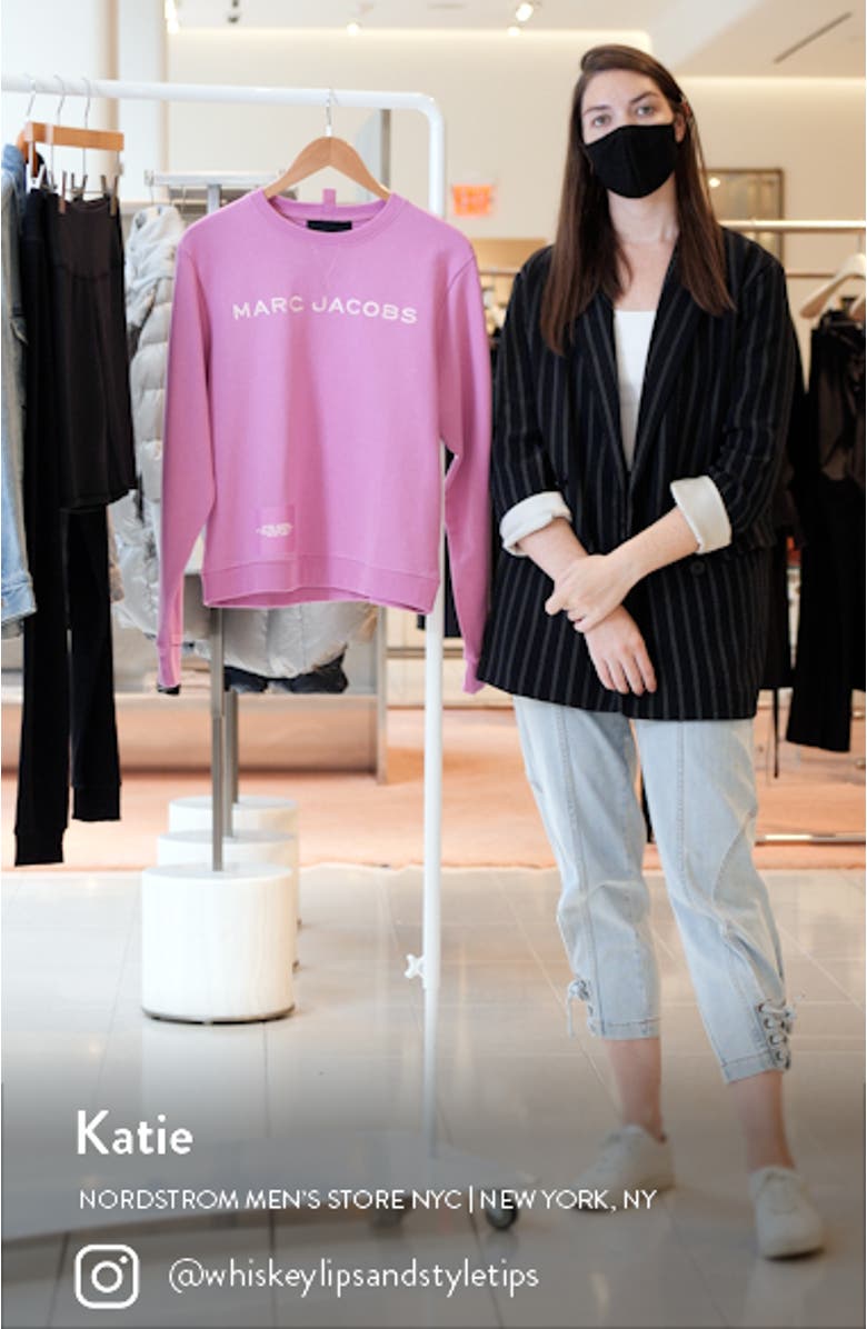 Marc Jacob Women's The Cotton Logo Sweatshirt, sales video thumbnail