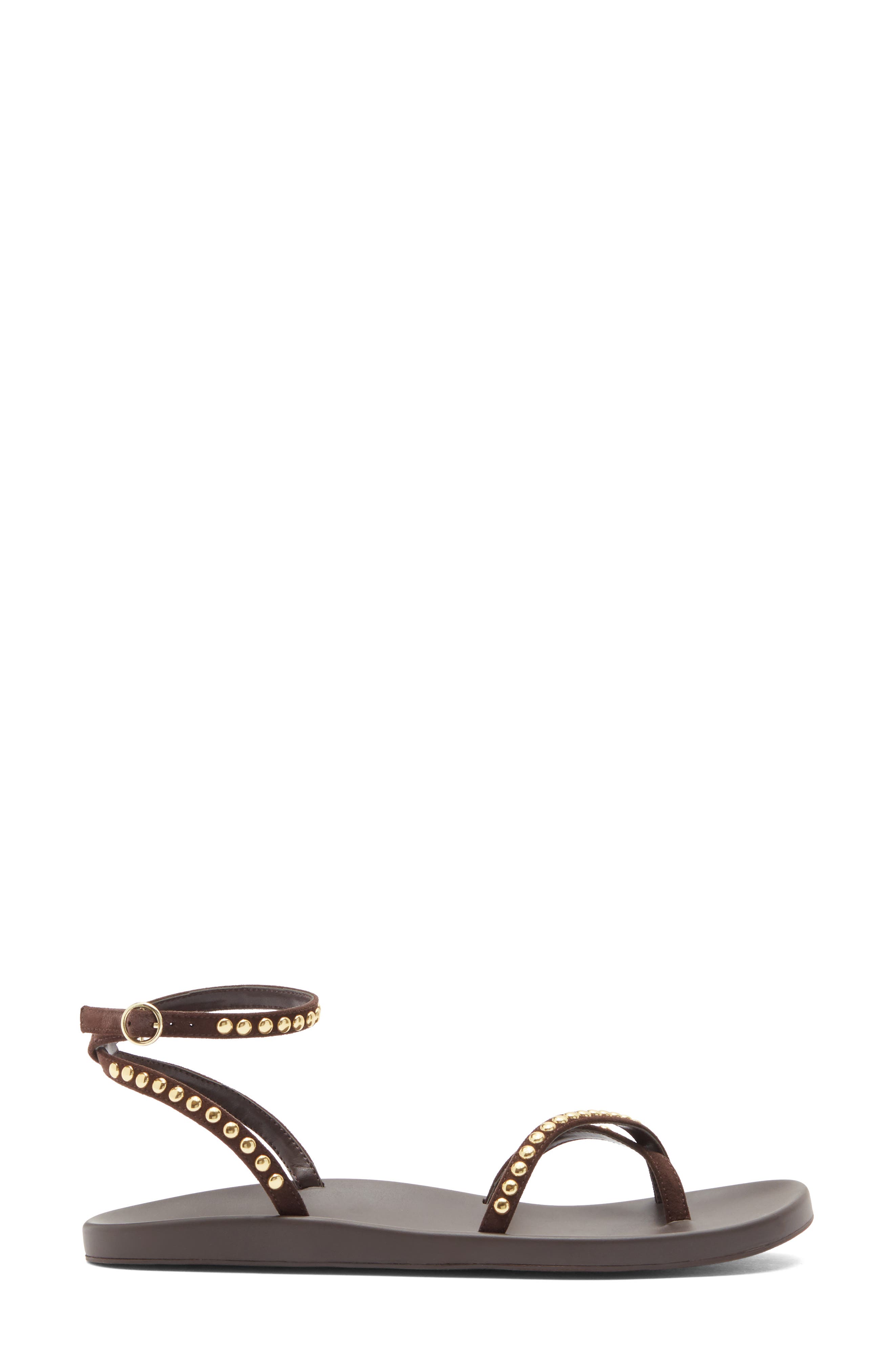 Roux Studded Sandal, Alternate, color, BROWN CHOCOLATE