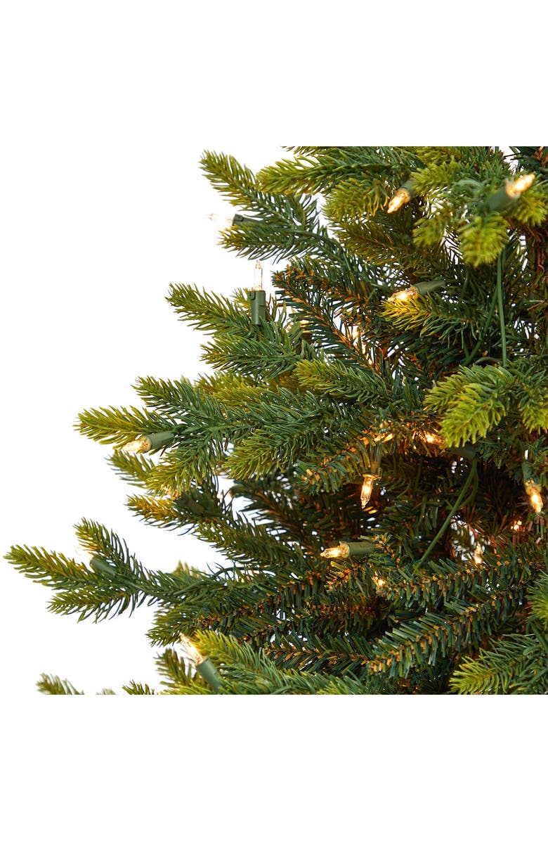 NEARLY NATURAL 3ft. North Carolina Fir Artificial Christmas Tree with 150 Clear Lights, Alternate, color, 