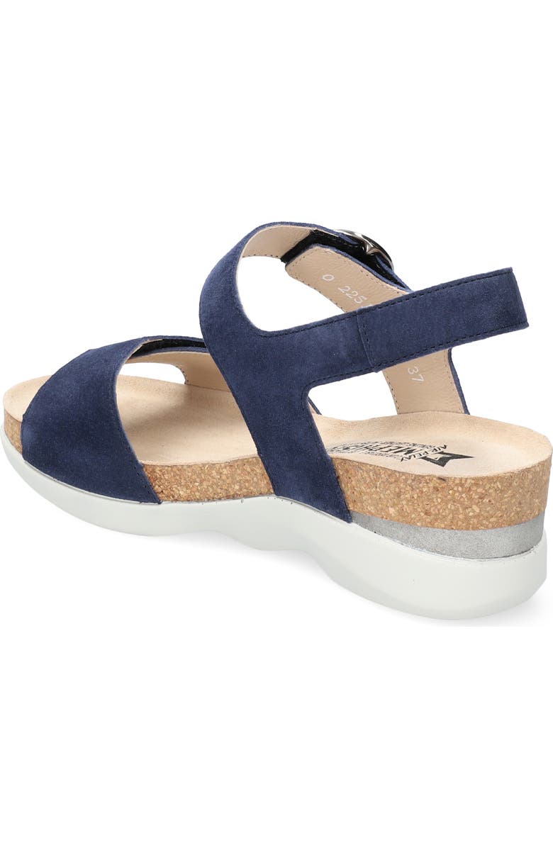 Mephisto Oriana Strappy Wedge Sandal, Alternate, color, Midnight Blue