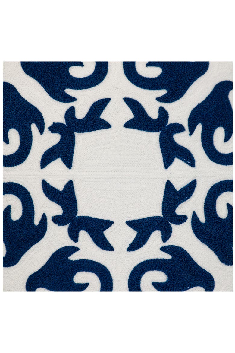 Ceti Embroidered Throw Pillow, Alternate, color, BLUE