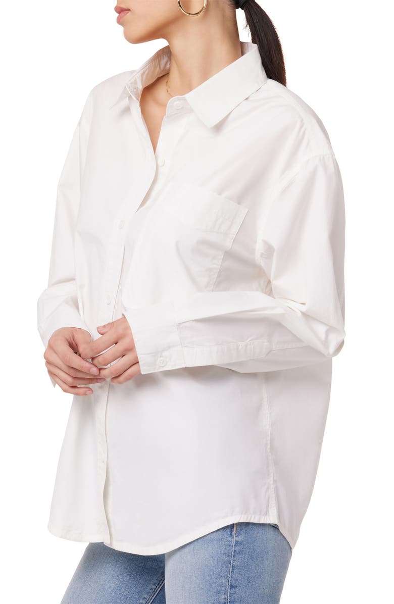 Hudson Jeans Oversize Cotton Button-Up Shirt, Alternate, color,