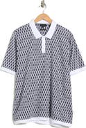 Ted Baker London Hamish Geo Print Short Sleeve Polo