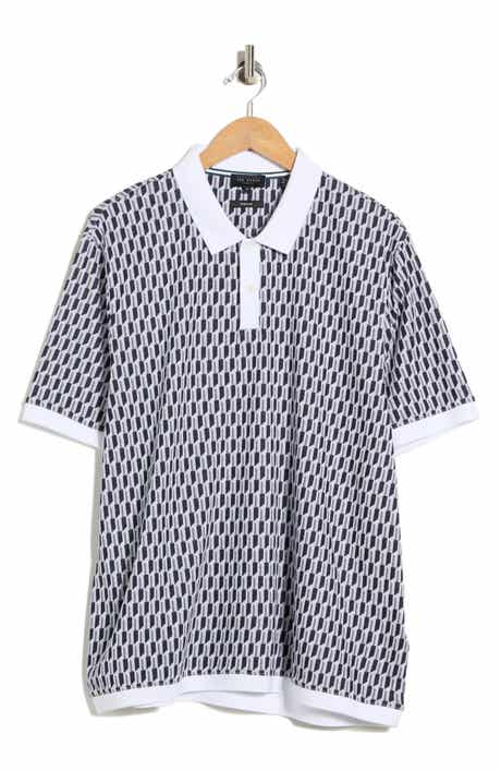 Ted Baker London Hamish Geo Print Short Sleeve Polo