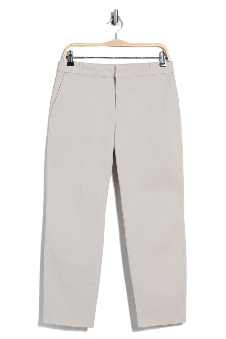 Raw Edge Crop Chino Pants, Main, color, KHAKI SAND