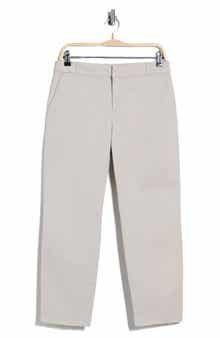 Raw Edge Crop Chino Pants