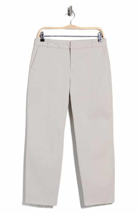 Raw Edge Crop Chino Pants