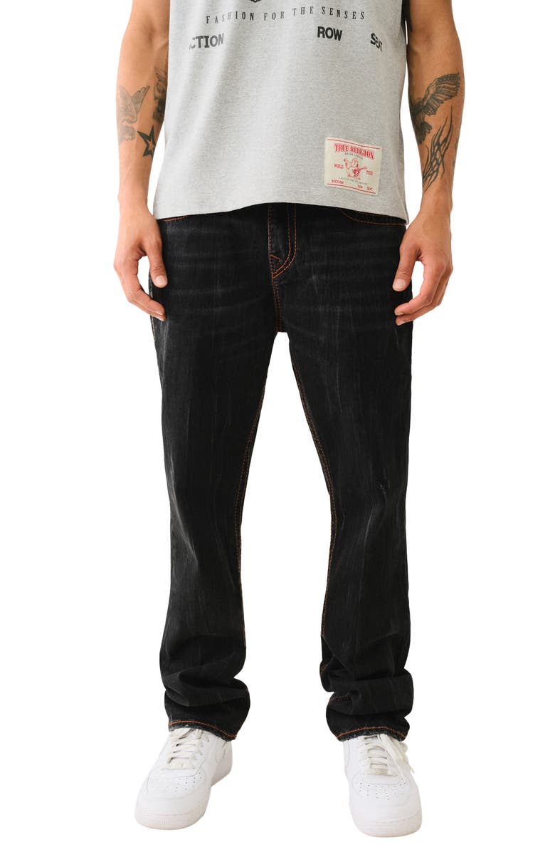 True Religion Ricky Big T-Flap Straight Leg Jeans, Main, color,