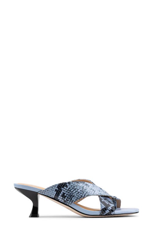Donald Pliner Mule Kitten Heel Sandal In Blue