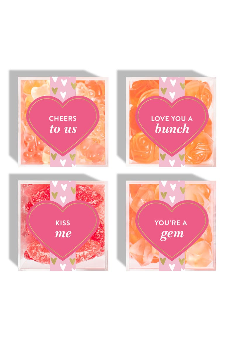 Set of 4 Gimme Some Sugar Candy Cubes, Main, color, MULTI