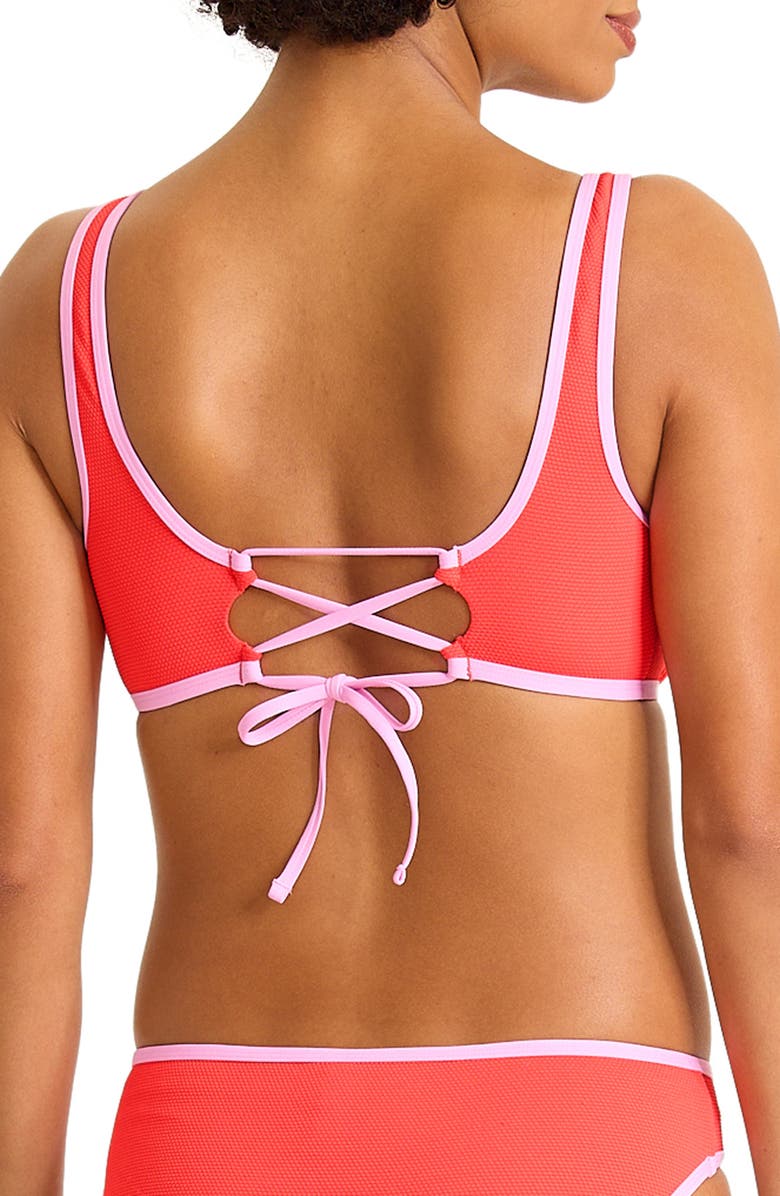 Tommy Bahama Island Cays Cabana Contrast Binding UPF 50+ Bikini Top, Alternate, color, 