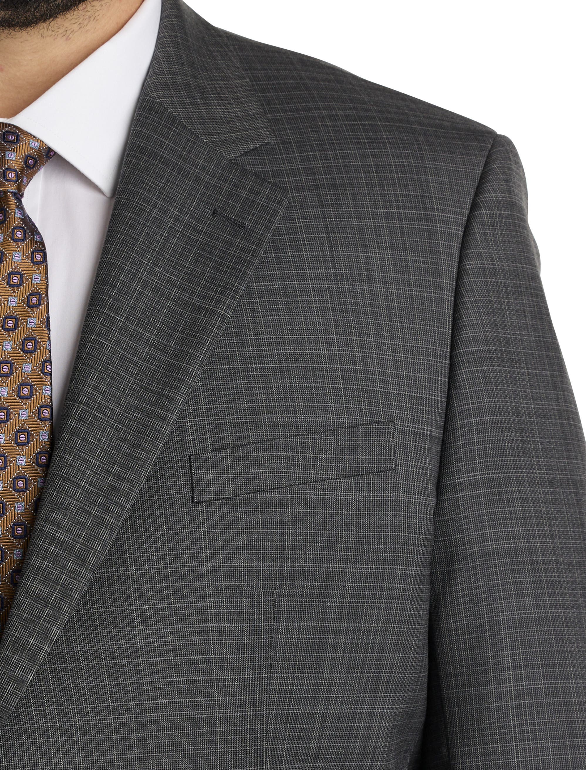 Big & Tall Micro Grid Suit Jacket - image 2