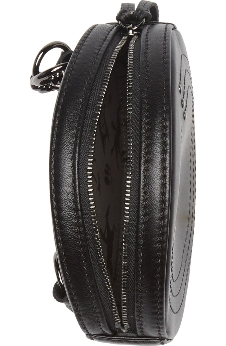 Longchamp Circle Shoulder Bag, Alternate, color, Black