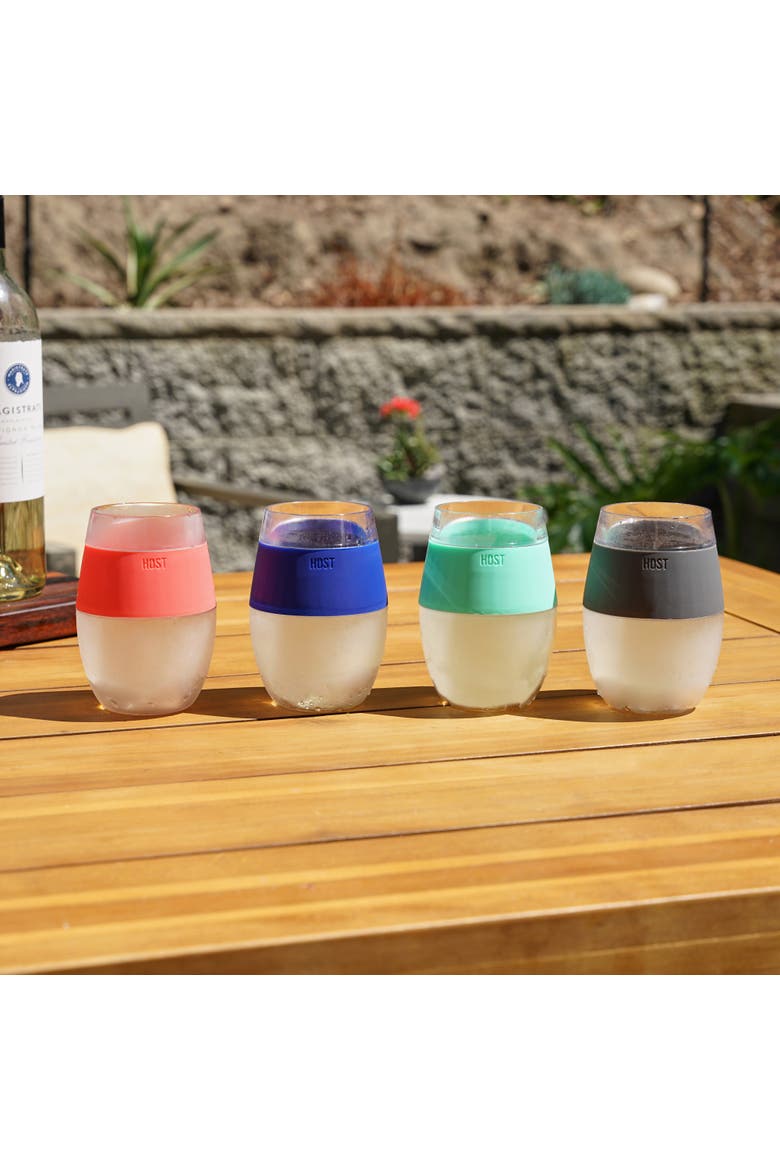 Wine FREEZE Cooling Cup Set of 4, Alternate, color, Multicolor
