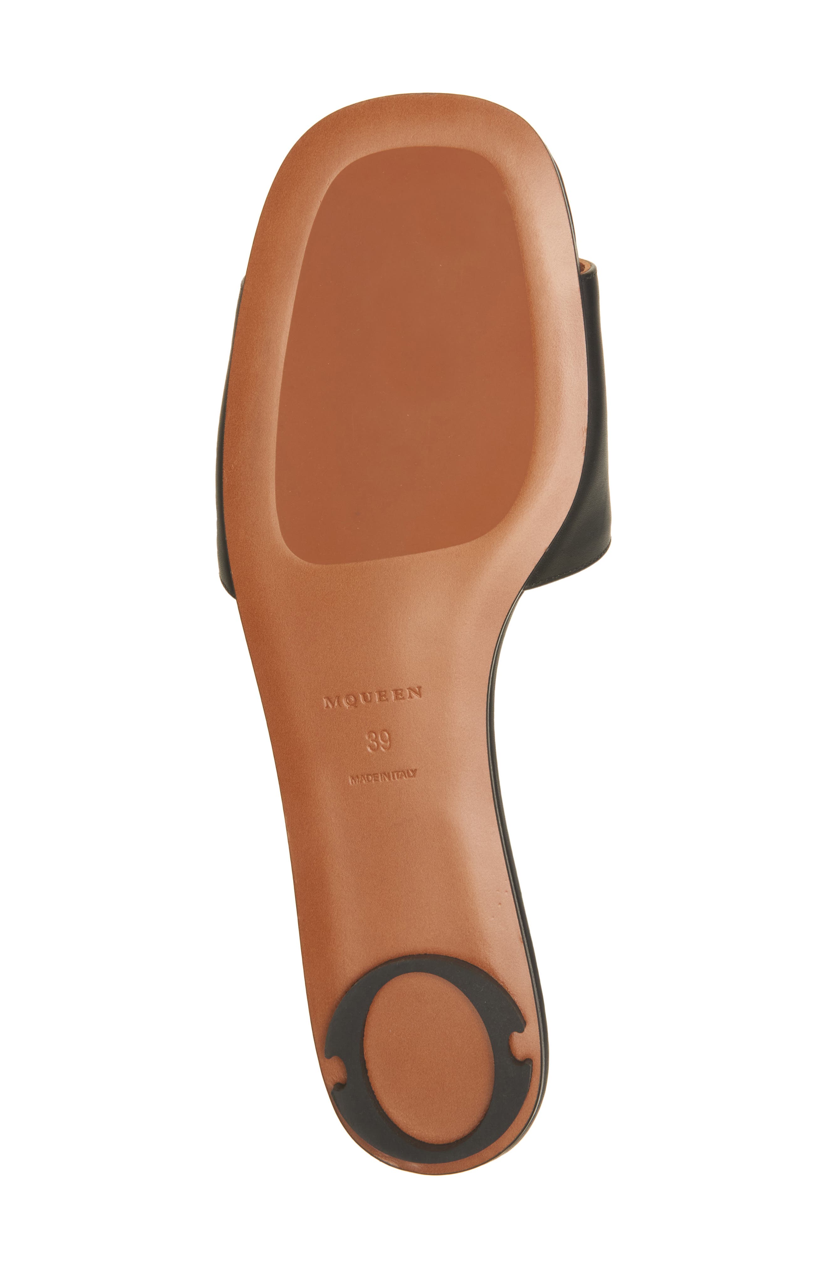 McQueen Arc Flat Slide Sandal, Alternate, color, 