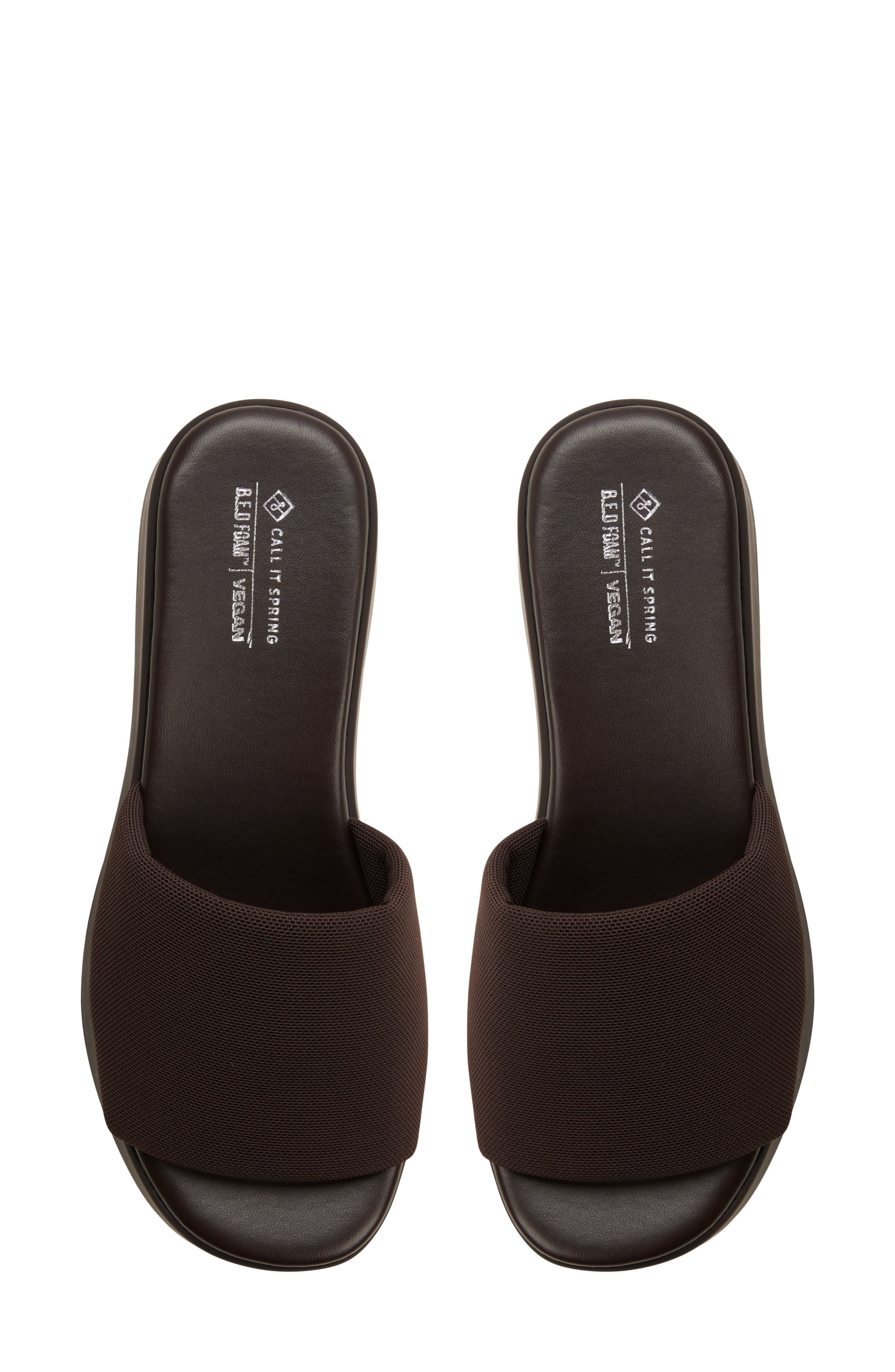 Call It Spring By Aldo Noemii Platform Slide Sandal, Alternate, color, Dark Brown