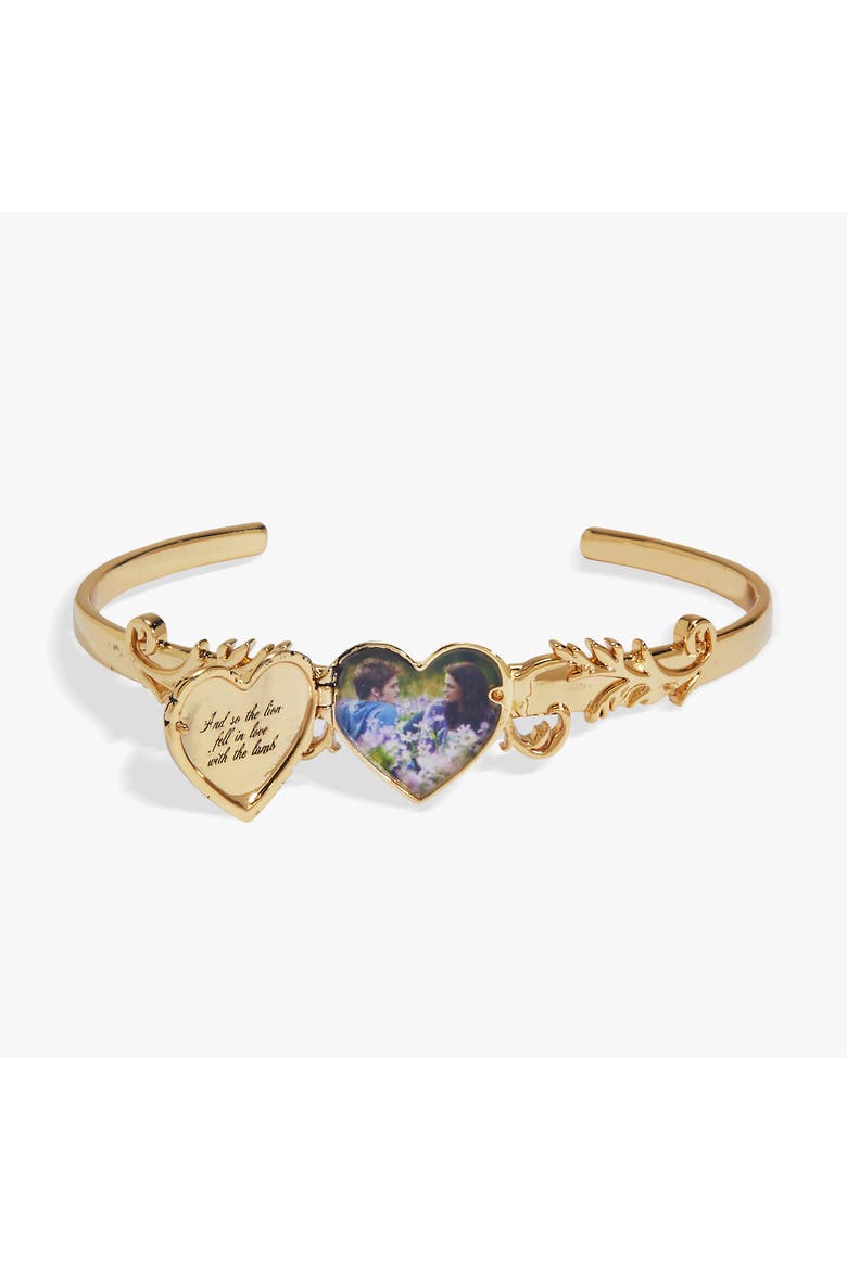 The Twilight Saga Bella & Edward Locket Cuff, Alternate, color, Gold