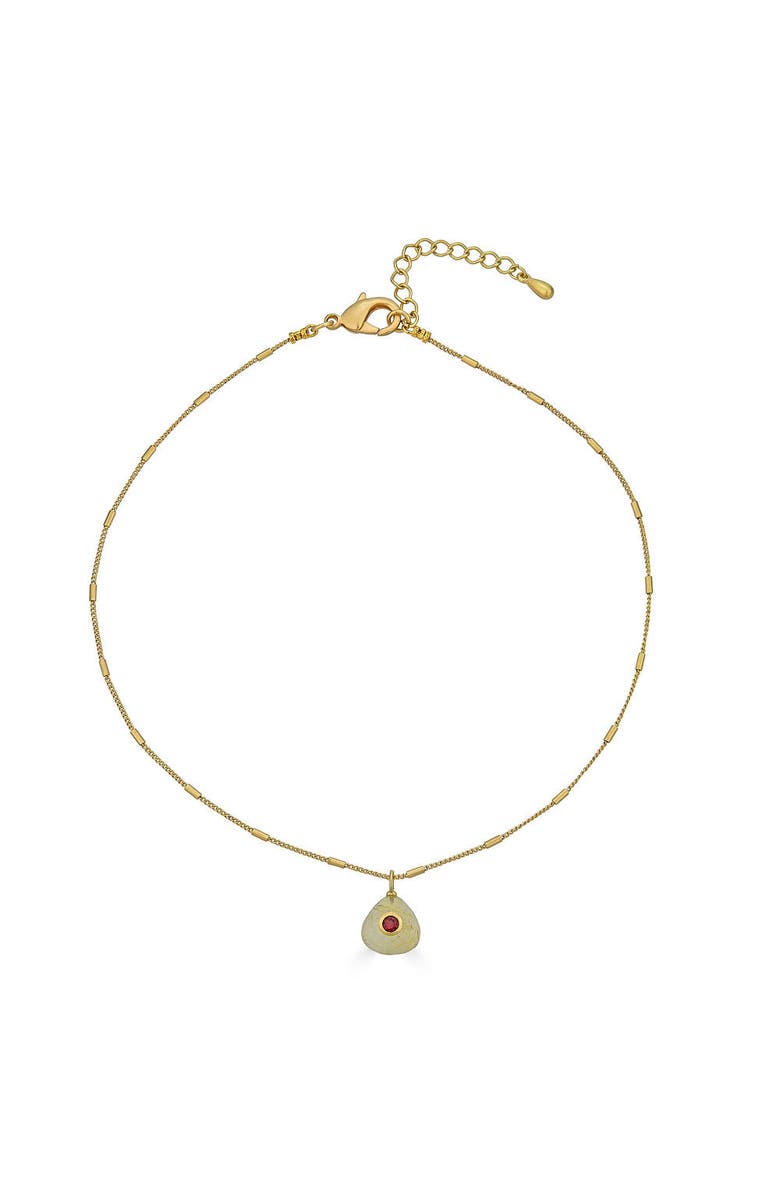 Loni Paul Jewelry Rutilated Quartz and Garnet Necklace, Main, color,