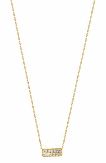 Bony Levy Florentine Diamond Bar Pendant Necklace