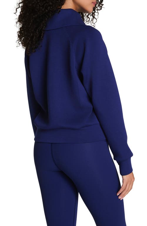 Spanx ® Airessentials Half Zip Sweatshirt In Blue