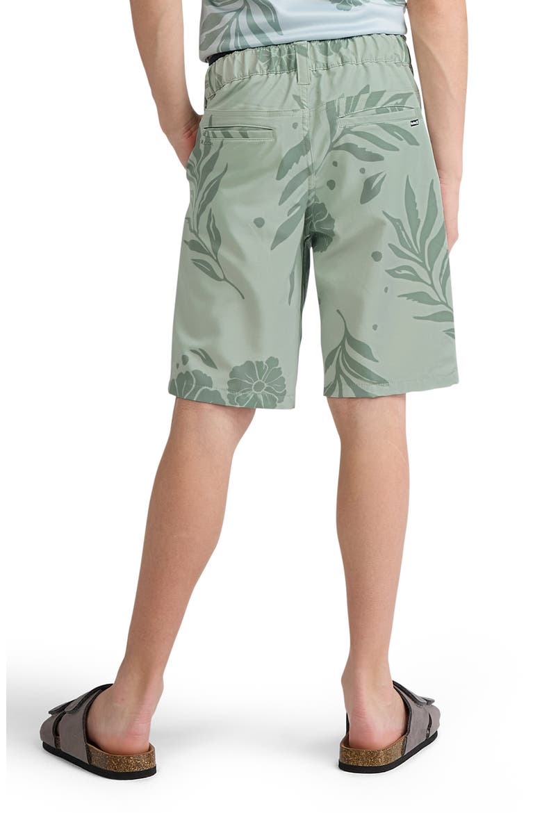 Kids' Stretch Back Walk Shorts, Alternate, color, AQUA GRAY