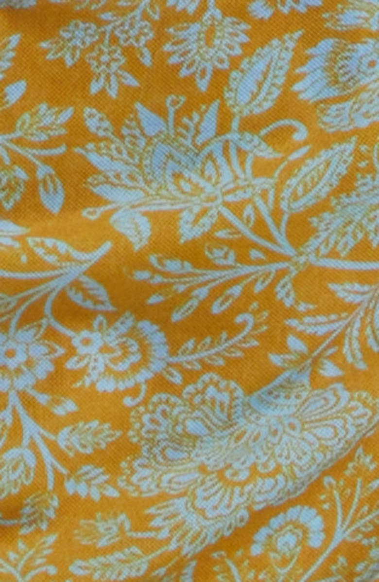 Veronica Beard Otessa Floral Print Sleeveless Dress, Alternate, color, Dark Goldenrod Blue Jay