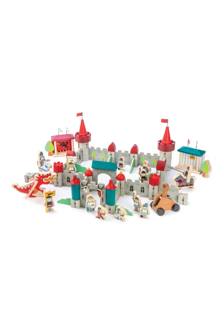 Wooden Royal Castle Set, Main, color, GREY