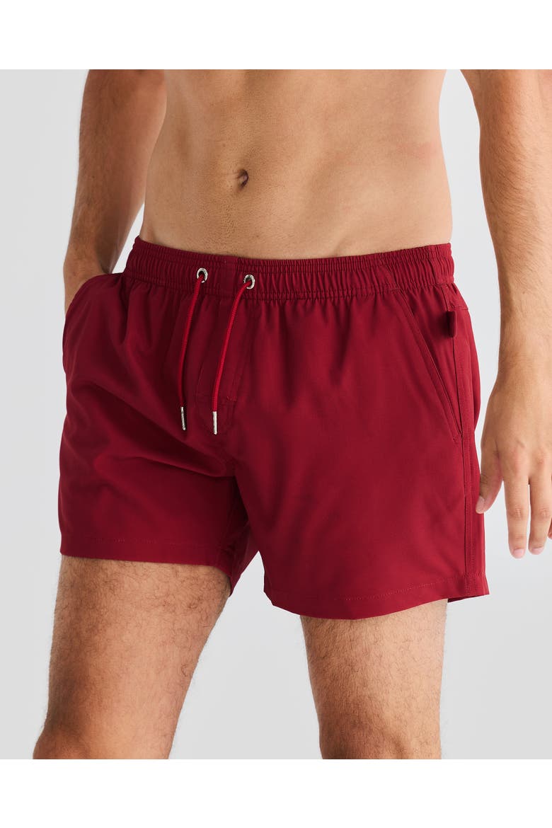 Torino Stretch Swim Short, Alternate, color, Maroon
