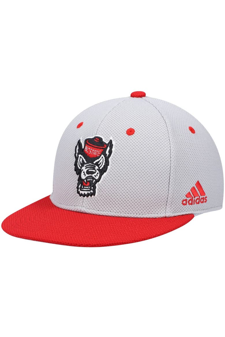 Men's adidas Gray NC State Wolfpack On-Field Baseball Fitted Hat, Alternate, color, Gray