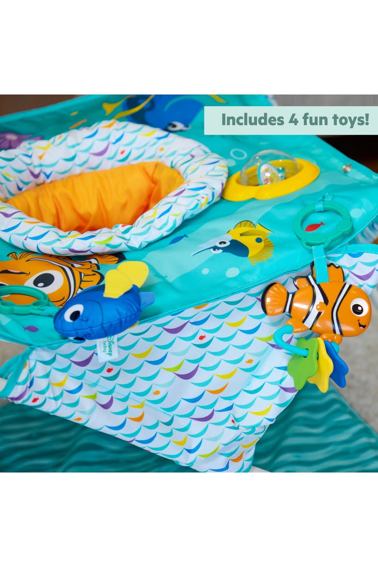 Disney Baby Finding Nemo Pop 'N Jump Foldable Activity Center by Bright Starts, Alternate, color, Blue