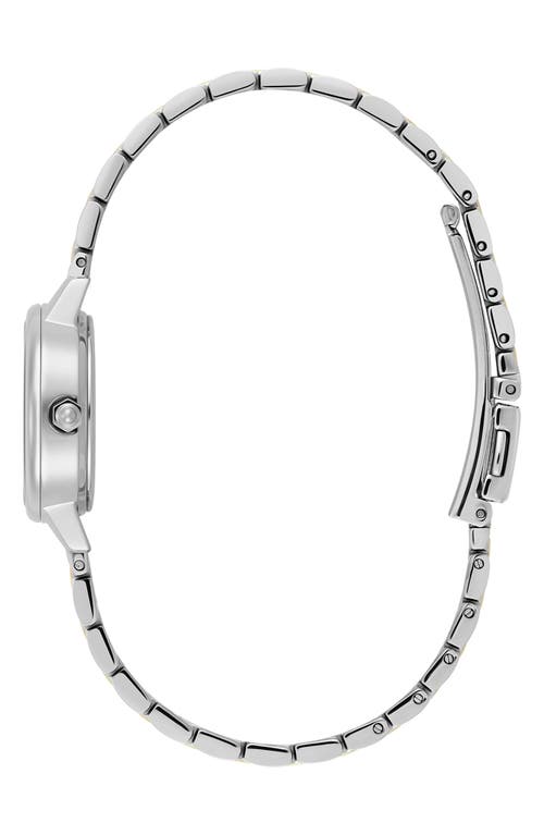 Olivia Burton Women's Mini Classic Two-tone Stainless Steel Bracelet Watch, 23mm In Silver