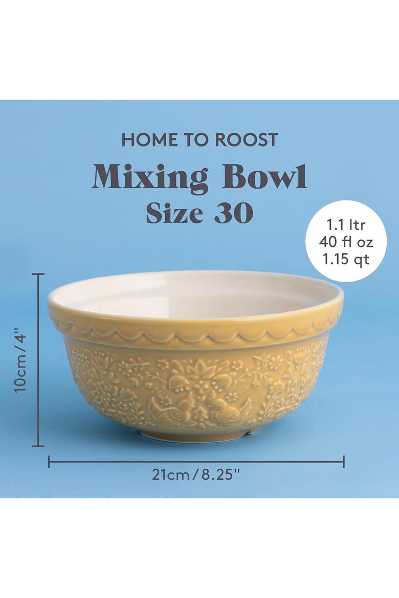 Home to Roost Size 30 Mixing Bowl, 1.15 Quart, Alternate, color, Ochre