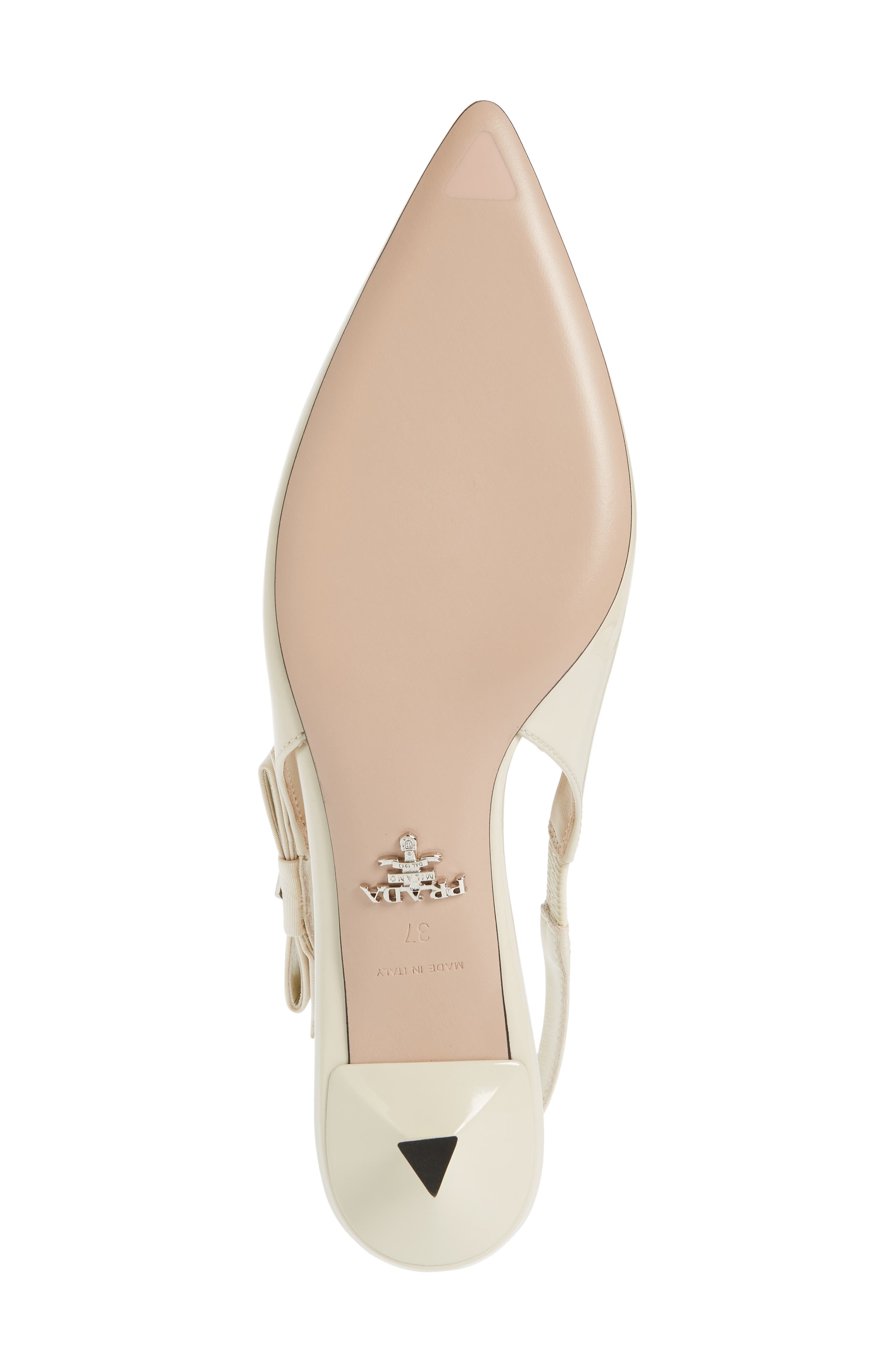 Logo Patent Slingback Pump, Alternate, color, IVORY