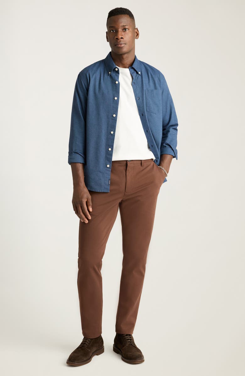 Bonobos Washed Stretch Cotton Chino 2.0 Pants, Alternate, color, Shaved Chocolate