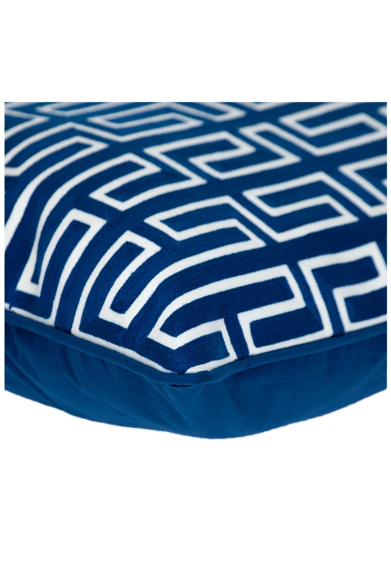 Milo Throw Pillow, Alternate, color, BLUE